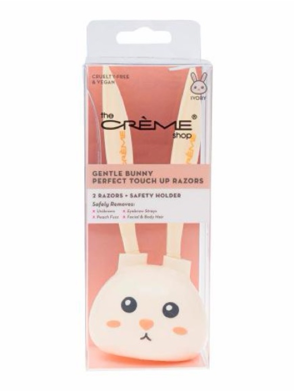 The Crème Shop Gentle Bunny Perfect Touch Up Razors White NWT